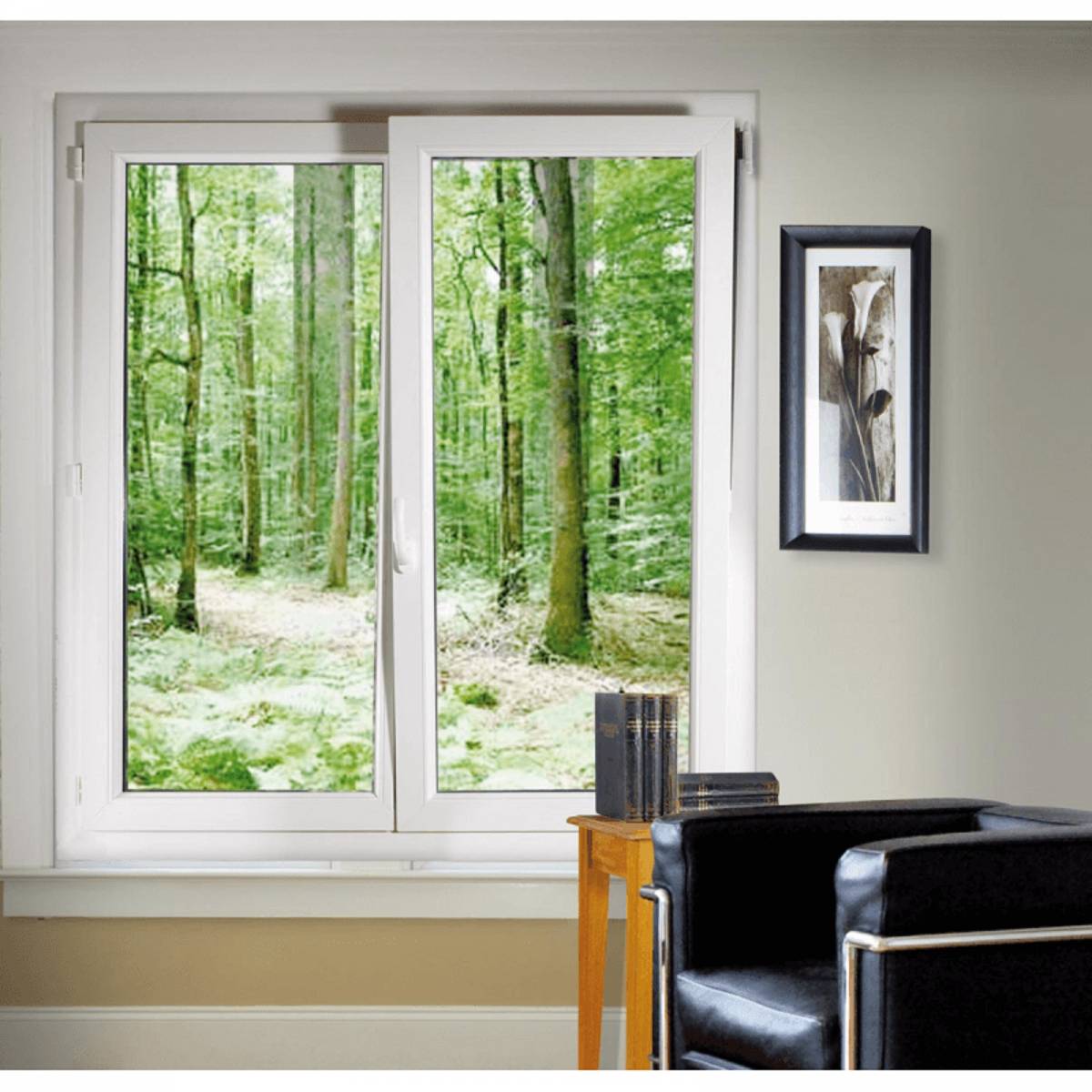 Installation de porte-fenêtre en PVC dans l