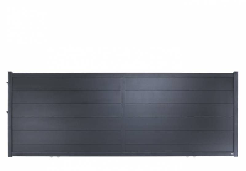 portail plein lames grandes largeurs dans le Var